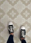 FloorPops Sullivan Peel & Stick Floor Tiles, Cream