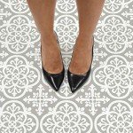 FloorPops FP2942 Medina Peel & Stick Floor Tiles, Grey