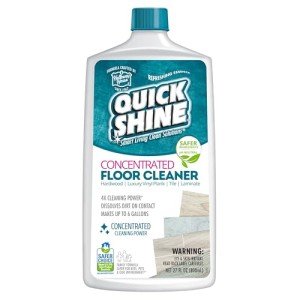 Quick Shine Multi Surface Concentrated Floor Cleaner 27oz Use on Hardwood, Laminate, Luxury Vinyl Plank LVT, Tile & Stone Dirt Dissolving & Powerful Cleaning Makes 27 Gallons