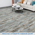 Waterproof Peel and Stick Floor Tile, 36 Pack 54 Sq.Ft（NO Sticky Residue Left） Wood Plank Vinyl Tile Stickers, Self-Adhesive DIY Flooring Tiles for Bedroom, Living Room, Bathroom （36" x 6"，Dustgray）