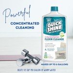 Quick Shine Multi Surface Concentrated Floor Cleaner 27oz Use on Hardwood, Laminate, Luxury Vinyl Plank LVT, Tile & Stone Dirt Dissolving & Powerful Cleaning Makes 27 Gallons