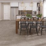 Lucida Surfaces Luxury Vinyl Flooring Tiles | Peel and Stick Floor Tile for DIY Installation | 36 Stone Look Tiles | Cement | BaseCore | 36 Sq. Feet | 12" x 12"