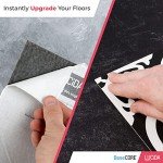 Lucida Surfaces Luxury Vinyl Flooring Tiles | Peel and Stick Floor Tile for DIY Installation | 36 Stone Look Tiles | Cement | BaseCore | 36 Sq. Feet | 12" x 12"