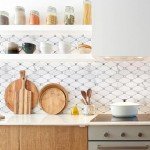 STICKGOO 10 Sheets Peel and Stick Backsplash, Calacatta Stick on Aluminum Composite Tiles Stikers, Self Adhesive Mixed Glass Backsplash for Kitchen, Bathroom, Fireplace, RV