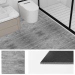 Tottist 30-Pack 12x12 Inch Peel and Stick Vinyl Floor Tiles, Self Adhesive Waterproof Flooring Planks for Kitchen, Dining Room, Bedrooms,Bathroom,Vestibule, Cover 30 Sq. Ft, (Grayish Brown)