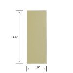 Avant Decor | Sample Tile | Stone Composite Subway Solid Color Tiles | Peel and Stick Kitchen Backsplash Tiles | Wall Tiles | 4'' x 12'' | Bex Metro Glossy Almond,Single Tile