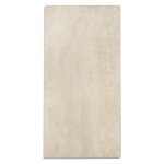 Lucida Surfaces Luxury Vinyl Flooring Tiles | Stone Look Tiles | Interlocking Flooring | DIY Friendly | MaxCore Terra | 6""x12"" | Sample Tile, Cream, MT-603SMP