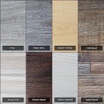 Art3d Peel and Stick Floor Tile Vinyl Wood Plank Samples Set of 8, Rigid Surface Hard Core Easy DIY Self-Adhesive Flooring
