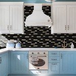 STICKGOO Peel and Stick Backsplash Tile, Stick on Backsplash for Kitchen and Bathroom, Black Mixed Gold Metal Composite Self Adhesive Wall Tiles(10 Sheets)