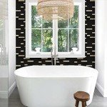 STICKGOO Peel and Stick Backsplash Tile, Stick on Backsplash for Kitchen and Bathroom, Black Mixed Gold Metal Composite Self Adhesive Wall Tiles(10 Sheets)