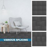 ToLanbbt Plastic Interlocking Deck Tiles 27 Pack 12"x12" Waterproof Indoor Outdoor Composite Patio Flooring Decking Tiles All Weather Use for Patio Porch Balcony Backyard Poolside, Dark Grey