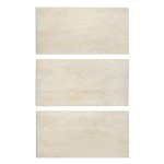 Lucida Surfaces Luxury Vinyl Flooring Tiles | Stone Look Tiles | Interlocking Flooring | DIY Friendly | MaxCore Terra | 6""x12"" | Sample Tile, Cream, MT-603SMP
