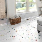 Art3d Peel and Stick Floor Tile, 30-Pack 12 x 12in. Covers 30 Sq.ft, Waterproof Vinyl Flooring Tiles Self Adhesive for Kitchen, Bathroom & Bedroom - Modern Terrazzo
