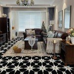 RomDeco 20 Pcs Peel and Stick Floor Tile Waterproof, 11.81 in *11.81 in Vinyl Flooring Black, Peel and Stick Flooring for Bathroom, Kitchen and Bedroom, Easy to Install Self-Adhesive