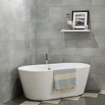Palisade 25.6 in. x 14.8 in. Interlocking Vinyl Waterproof Wall/Backsplash Tiles for Kitchen or Bathroom in Frost Nickel (8 Pack)