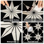 RomDeco 20 Pcs Peel and Stick Floor Tile Waterproof, 11.81 in *11.81 in Vinyl Flooring Black, Peel and Stick Flooring for Bathroom, Kitchen and Bedroom, Easy to Install Self-Adhesive