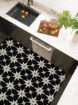RomDeco 20 Pcs Peel and Stick Floor Tile Waterproof, 11.81 in *11.81 in Vinyl Flooring Black, Peel and Stick Flooring for Bathroom, Kitchen and Bedroom, Easy to Install Self-Adhesive