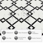 MORCART Peel and Stick Floor Tile - 20 PCS, 11.8" x 11.8" Vinyl Flooring - Waterproof Self-Adhesive Tile Sticker for Bathroom, Kitchen, Dining Room, Bedrooms - Cover 19.4 Sq. Ft, Geometric Marble