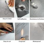 40 Pack White Peel and Stick Floor Tiles Marble Look 12"x12" Waterproof and Self Adhesive Vinyl Flooring Tiles for Bathrooms, Bedrooms, Living Rooms, and Kitchens (40Pack, 5015White)