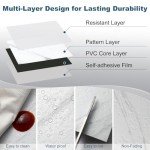 Yipscazo Peel and Stick Floor Tile 32 Sq.Ft Coverage 32-Pack Stone & Jazz 12" x 12" Vinyl Floor Tiles Self Adhesive Waterproof Perfect for DIY Projects