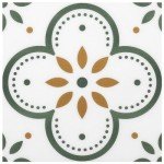 Peel & Stick Floor Tiles Self Adhesive Vinyl Flooring for Kitchen Bathroom Laundry Room Pet House Fireplasce 8"x8" 10 Sheets Removable Floor Stickers Home Decor DIY (Green)
