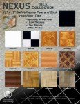 Achim Home Furnishings FTVSO10320 Nexus 12-Inch Vinyl Tile, Solid Black and White, Pack of 20