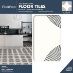 FloorPops Luminary adhesive Peel & Stick Vinyl Floor Tiles
