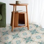 RomDeco Peel and Stick Flooring, Peel and Stick Floor Tile 11.81 in*11.81 in, Vinyl Flooring Waterproof for Bathroom, Kitchen, Hallway, Livingroom, Green(10 Pack)