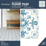 FloorPops 12-in by 12-in Tuscan Peel and Stick Floor Tiles (10 Tiles), (10 sq.ft./Carton)