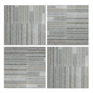Jeedeson Vinyl Tiles Peel and Stick Floor 36-Pack 36 Sq.Ft, Carpet Squares Peel and Stick self Adhesive Floor Tiles for Dining Room, Office (Light Grey, 12" W x 12" L x 0.05" T)