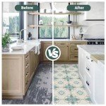 RomDeco Peel and Stick Flooring, Peel and Stick Floor Tile 11.81 in*11.81 in, Vinyl Flooring Waterproof for Bathroom, Kitchen, Hallway, Livingroom, Green(10 Pack)