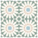 MORCART Peel and Stick Floor Tile - 20 PCS, 7.87" x 7.87" Vinyl Flooring - Waterproof Self-Adhesive Tile Sticker for Wall Backsplashes, Bathroom, Kitchen - Green and White Floral Look