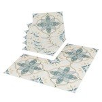 RomDeco Peel and Stick Flooring, Peel and Stick Floor Tile 11.81 in*11.81 in, Vinyl Flooring Waterproof for Bathroom, Kitchen, Hallway, Livingroom, Green(10 Pack)