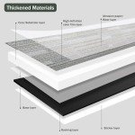 Jeedeson Vinyl Tiles Peel and Stick Floor 36-Pack 36 Sq.Ft, Carpet Squares Peel and Stick self Adhesive Floor Tiles for Dining Room, Office (Light Grey, 12" W x 12" L x 0.05" T)