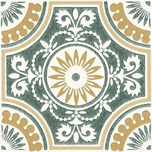 FloorPops 12-in by 12-in Yellow Ezra Vinyl Peel & Stick Floor Tiles (10 Tiles), (10 sq.ft./Carton)