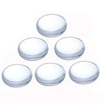 60 Pieces Transparent Glass Dome Imitation Gemstone Clear Round Dome Tiles Christmas Decor, Non-calibrated Round 1 inch/25mm for Photo Pendant Craft Jewelry Making