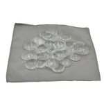 60 Pieces Transparent Glass Dome Imitation Gemstone Clear Round Dome Tiles Christmas Decor, Non-calibrated Round 1 inch/25mm for Photo Pendant Craft Jewelry Making