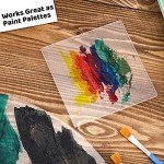4 x 4 Inches Clear Plastic Acrylic Sheets 0.12 Inch Thick Acrylic Square Panel Transparent Square Signs for Crafts and Painting Supplies (10 Pieces)