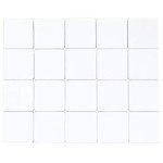 CleverDelights 1" Square Glass Tiles - 40 Pack - Clear 1 Inch Craft Tiles