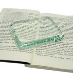 StayMax Clear Rectangular Square Glass Tiles Paperweight