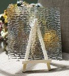 MaxGrain 6x6 inch Clear Textured Stained Glass Sheets, Variety Cathedral Glass Packs for Art Crafts, 8 Sheets