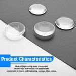 Unlorspy 20pcs Clear Round Glass Dome Cabochons, 40mm/1.57 Inch Transparent Glass Cabochons, Non-calibrated Flat Back Glass Dome Tile for DIY Photo, Pendant, Craft Jewelry Making
