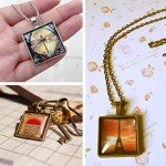 HAUTOCO 44pcs 25mm Square Glass Dome Cabochons 1 Inch Non-calibrated Flat Back Clear Glass Cabochon Tiles for Photo Pendant Craft Jewelry Making