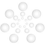 Unlorspy 20pcs Clear Round Glass Dome Cabochons, 40mm/1.57 Inch Transparent Glass Cabochons, Non-calibrated Flat Back Glass Dome Tile for DIY Photo, Pendant, Craft Jewelry Making