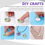 Swpeet 110Pcs 5 Sizes Square Transparent Glass Dome Cabochons Tiles Assortment Kit, Clear Glass Cabochons Tiles for Photo Pendant Necklace Jewelry Making Craft