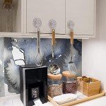 Quntis Suction Cup Hooks 4 Pack, Multi-Purpose Clear Shower Suction Hooks Waterproof Heavy Duty Wreath Hanger for Bathroom, Window, Towel, Shower Wall, Tile, Glass Door, Camper