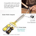 LDS Industry 4" Wide Extendable Razor Blade Sticker/Paint Scraper Remover for Window Glass Windshield Tile Granite Wall Cleaning Hand Tool, Gum Cleaning, Stove Cleaner, SCRP-A