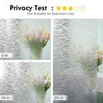 Volcanics Privacy Film - Frosted Glass, Removable Window Clings, Opaque Stickers, UV Blocking 17.5 x 78.7 Inches