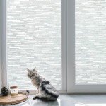 Volcanics Privacy Film - Frosted Glass, Removable Window Clings, Opaque Stickers, UV Blocking 17.5 x 78.7 Inches