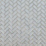 MSI Ice Bevel Herringbone Glass Tile for Kitchen Backsplash, Wall for Bathroom, Accent, and Shower Wall Tile 13.86 in. x 11.08 in. Mesh-Mounted Mosaic